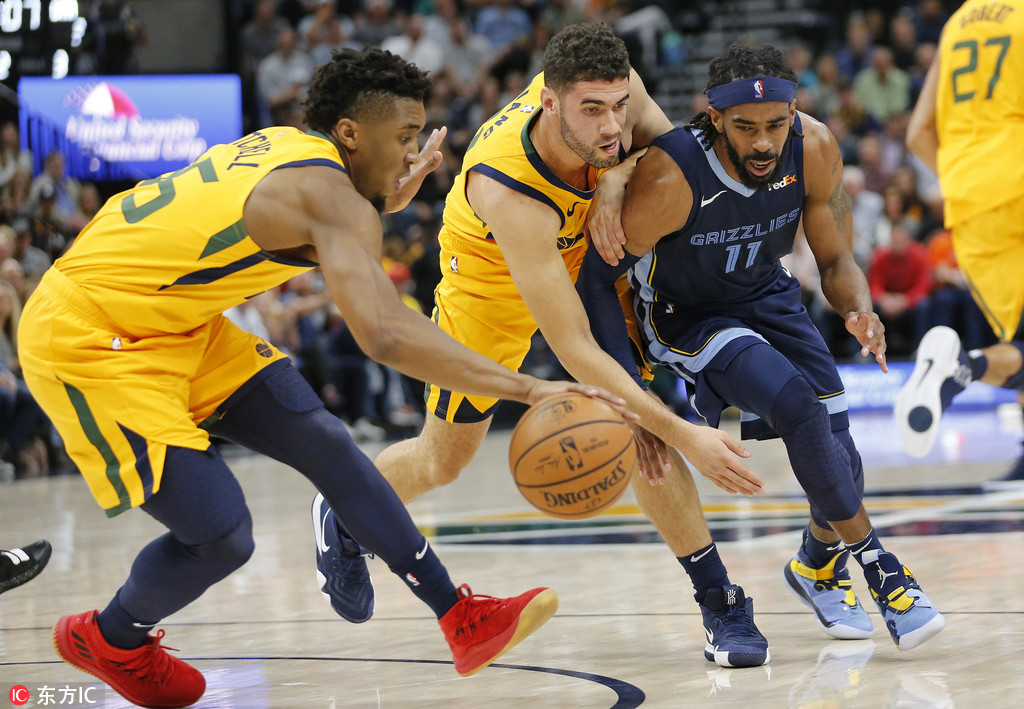 康利效发，爵士横扫灰熊