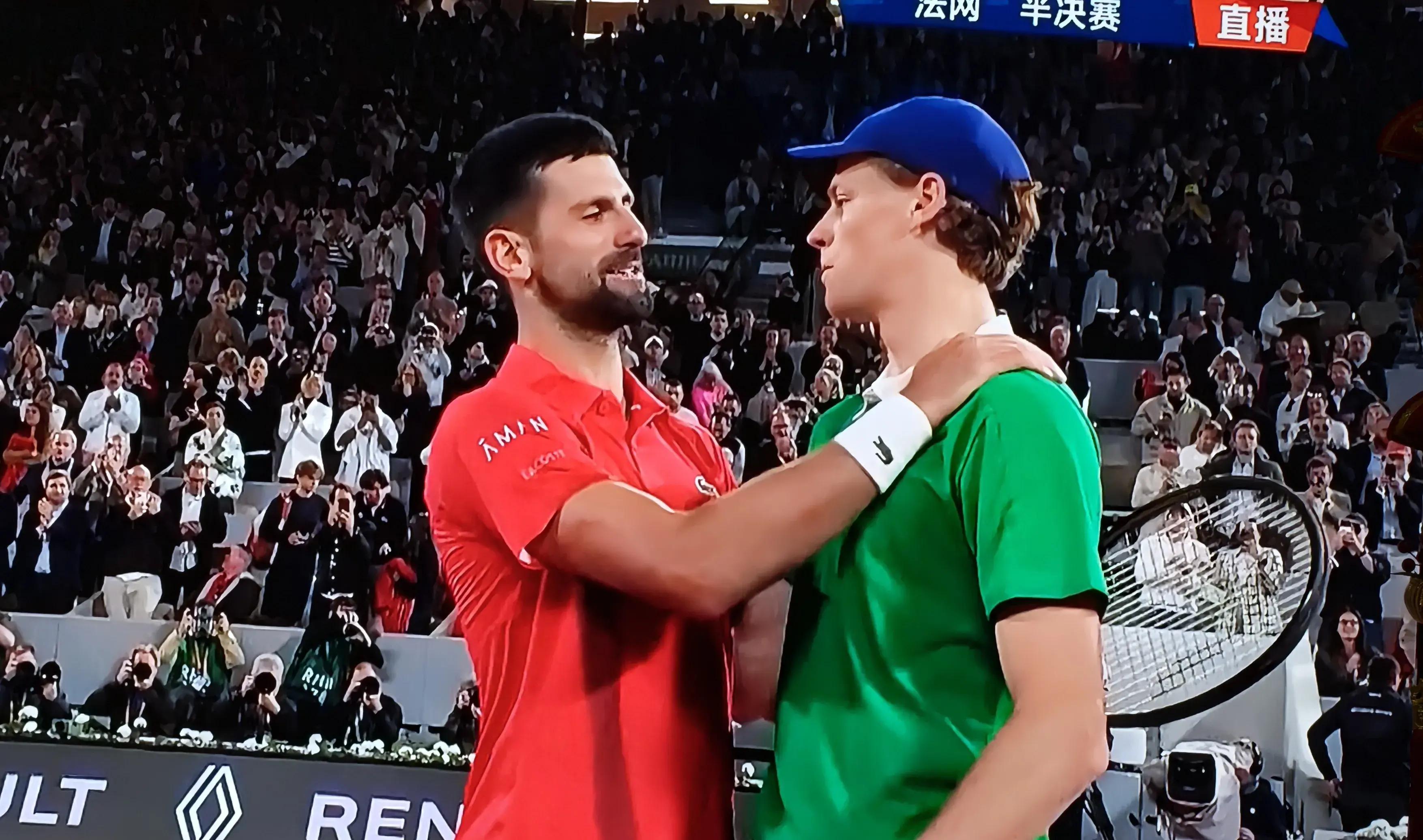 关于意大利网球队血洗西班牙网球队，德约科维奇送出助攻的信息